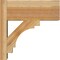 Ekena Millwork Merced Block Rough Sawn Outlooker, Western Red Cedar, 8"W x 18"D x 18"H OUT08X18X18MRC05RWR - alternate 4